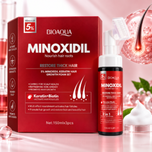 SET X3 ESPUMA CAPILAR CON MINOXIDIL 5% Y QUERATINA 150 ML X 3 708019