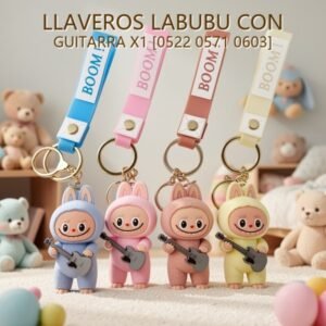 LLAVEROS LABUBU CON GUITARRA X1 [0522 0571 0603]