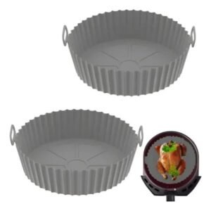 Molde de silicona redonda air fryer 20cm