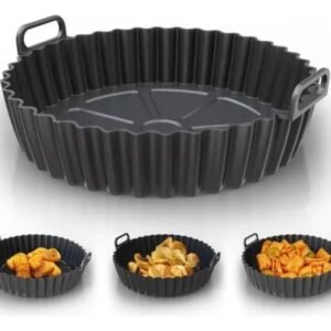 Molde de silicona redonda air fryer 22cm