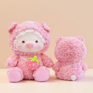 Chancho frutilla con mochila 30cm