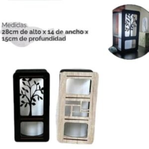 Velador cubo alto arte