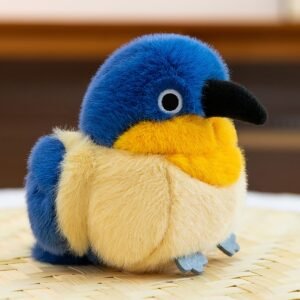 Pájaro azul y amarillo
