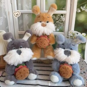 Perro schnauzer con frutilla 28cm