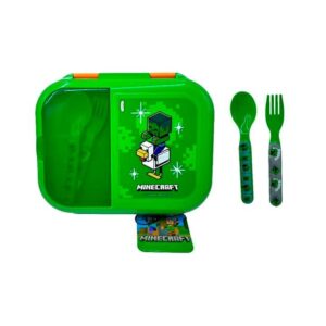 LUNCH BOX CUBIERTOS MINECRAFT