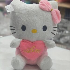 Hello Kitty c/corazón 25cm(rosa)