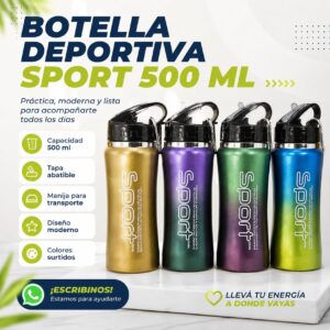 BOTELLA SPORT DEGRADADO 500ML TER-01