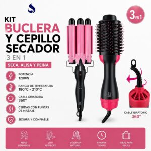 KIT BUCLERA Y CEPILLO SECADOR SUONO