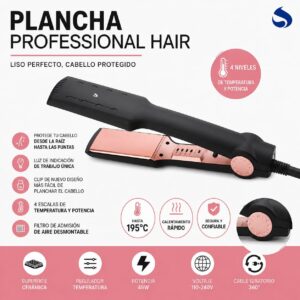 PLANCHA DE CABELLO CERAMICA SUONO