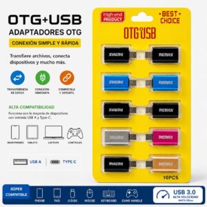 ADAPTADOR OTG USB A C (BLISTER X 10 UNID)