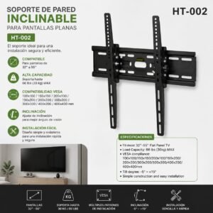 SOPORTE DE TV FIJO 32-55" HT-002