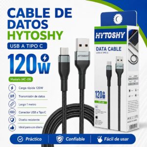 CABLE HYTOSHY USB - TIPO C HC-08 120W