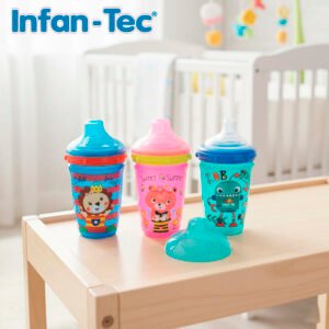 Vaso 230ml Con Tapa Boquilla De Silicona