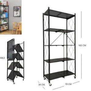 ESTANTE METALICO PLEGABLE 163CM ALTO X 70CM ANCHO X 34CM FROFUNDO