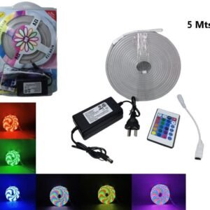 TIRA NEON RGB 5M C/ CONTROL 12V IP65