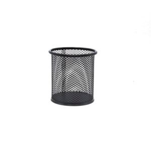 PORTA LAPIZ REDONDO METAL NEGRO