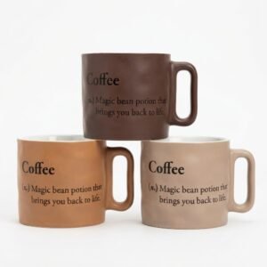TAZA DE CERÁMICA – DISEÑO COFFEE CON FRASE