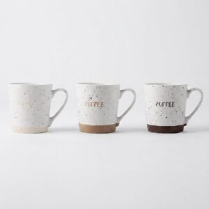 TAZA DE CERÁMICA – DISEÑO COFFEE CON BASE RÚSTICA