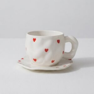 TAZA CERAMICA DISEÑO CORAZON