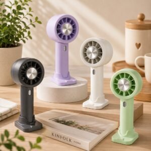 VENTILADOR PORTÁTIL DE MANO CON BASE