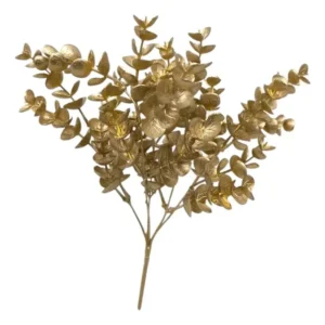 Ramo Eucaliptos Artificial Dorado 35cm