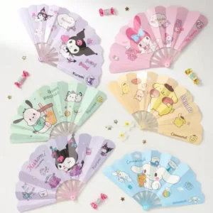 Abanico Plegable Pack 12 Unidades 23 Cm