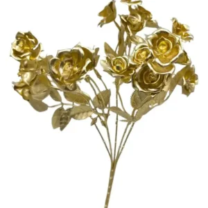 Ramo Rosa Dorada Artif Viene 20 Rosas 38cm