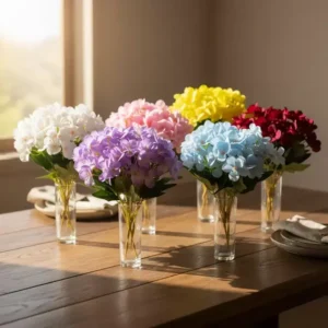 Ramo Hortensia Artif. 30cm Alto Evento Centro Mesa Deco