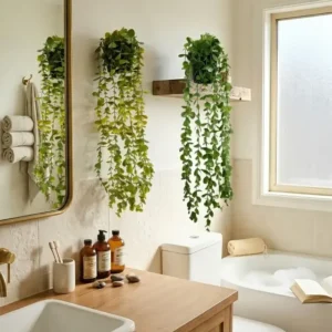 Planta Colgante Eucalipto Artif. Y Maceta Deco Home 55cm Alt