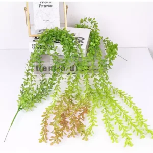 Ramo Hoja Cesped Caida Artificial 100cm Largo Deco Verde