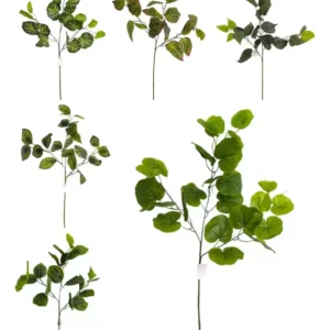 Vara Hoja Varios Modelos Deco Verde 65cm Alto Follajes
