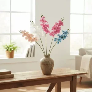 Vara Orquídeas Artíficial Premium 7 Flores Y 95cm Alto