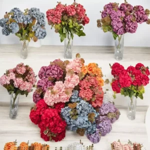 Ramo Hortensia Artificial Trae 10 Flores Cada Ramo