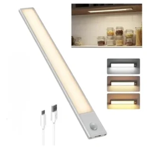 Barra luz Led 40cm Movimiento Recargable Aluminio