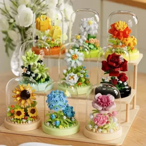 Bloques Micro Bricks Flores Con Cúpula P/armar Varios diseños