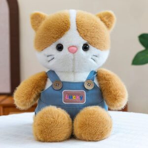 Gato con jardinero 40cm