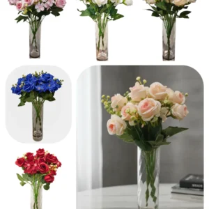Ramo Rosa Pimpollo Artif. 10 Flores X Ramo 31cm Bouquet