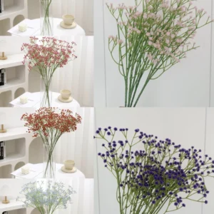Pack X 10 Varas Gipsofilas Art 63cm Alto 108 Florcitas