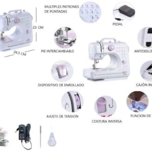 MAQUINA DE COSER GRANDE 23CM ALTURA