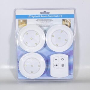 SET DE LUZ LED PLACAR X 3PCS CON CONTROL