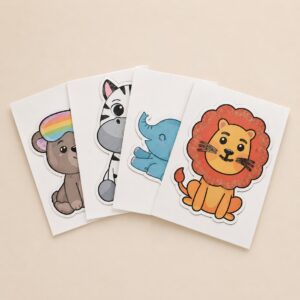 BOLSA DE CARTON ANIMALES MEDIANO