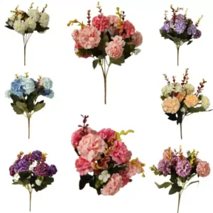 Ramo Hortensia Artificial Trae 10 Flores Cada Ramo