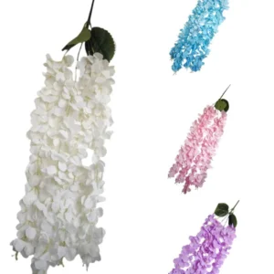 Ramo Glicina Arti Colgante con 4 vatiras 80cm