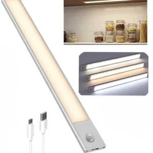 Barra Led ALUMINIO Movimiento Usb Recargable 40cm