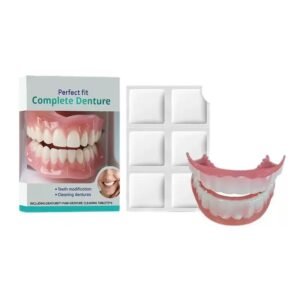 Prótesis Dental Provisoria con Pastillas Limpiadoras